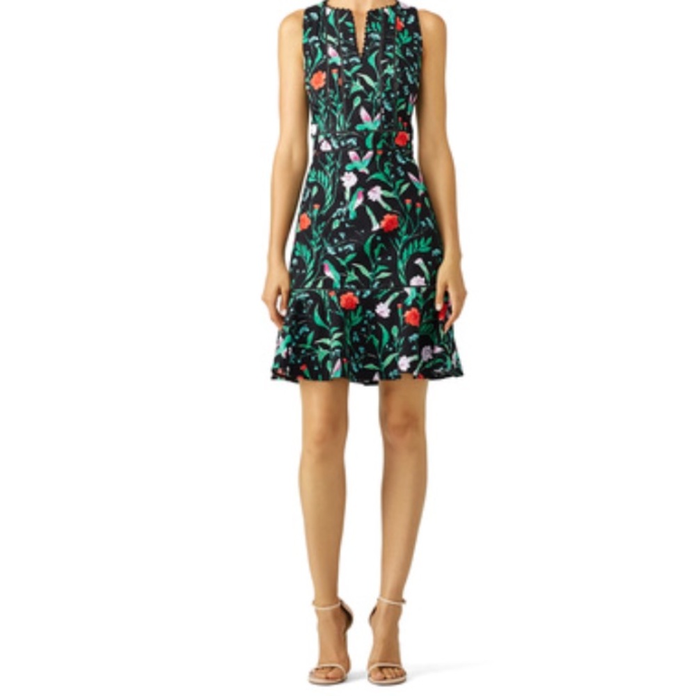 Kate Spade Jardin Hummingbird Print Dress Size 4